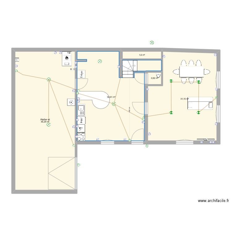 Maison Gignat R de C. Plan de 0 pièce et 0 m2