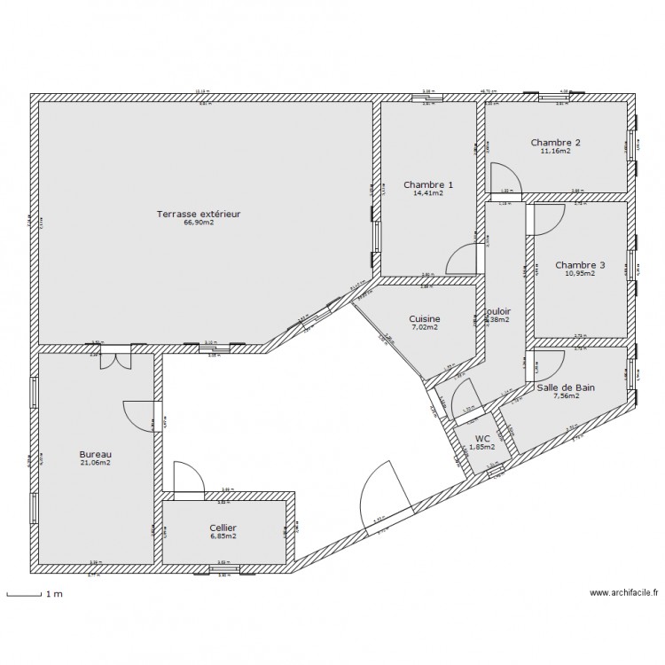 projet maison. Plan de 0 pièce et 0 m2