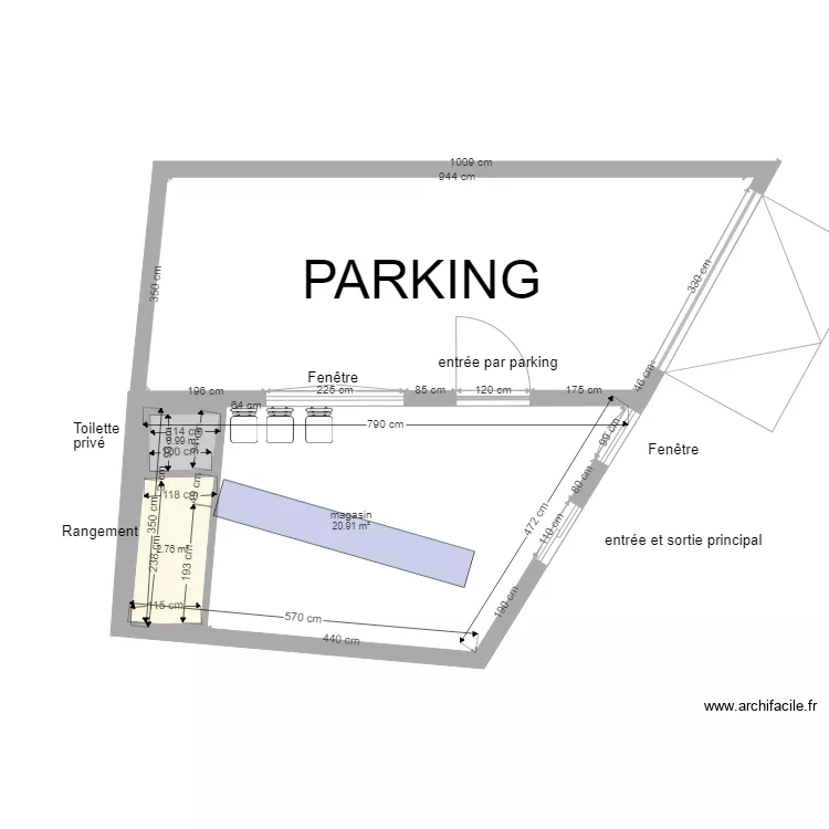 magasin geekstoremobile. Plan de 