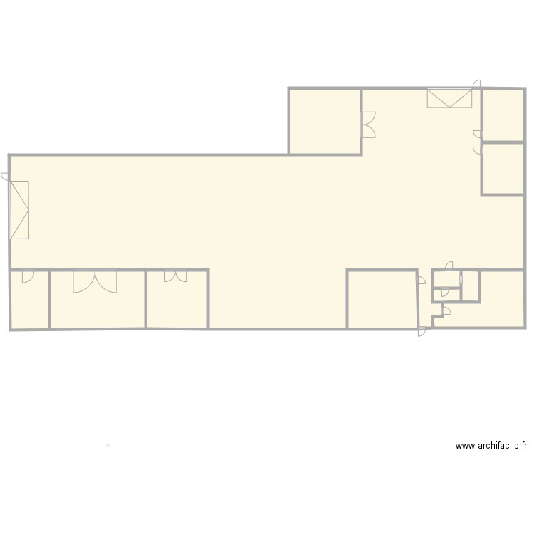 Plan RDC carrosserie . Plan de 11 pièces et 1240 m2