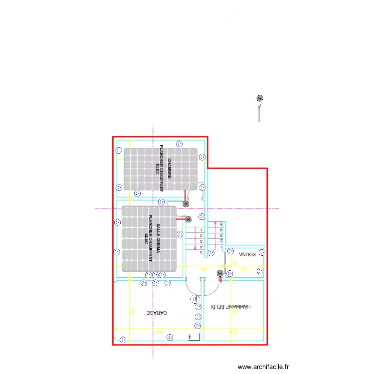 N2 IMPLATALION DES PRISES . Plan de 