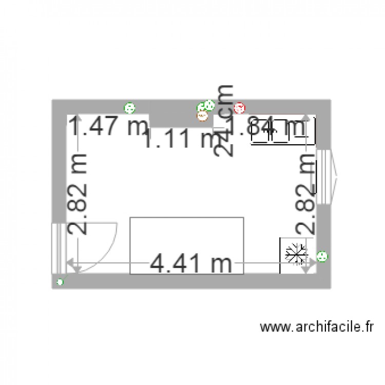 cuisine appart. Plan de 0 pièce et 0 m2