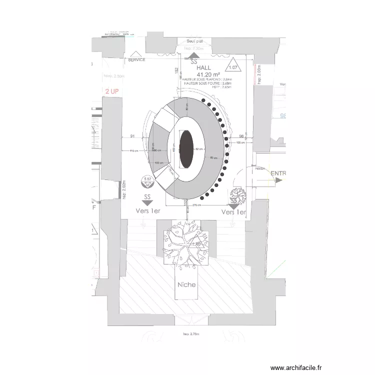 salon rdj new. Plan de 