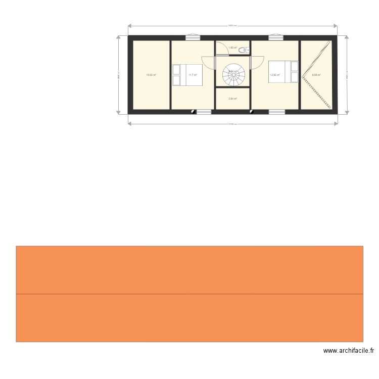 parisot projet etable etage  28 oct . Plan de 11 pièces et 95 m2