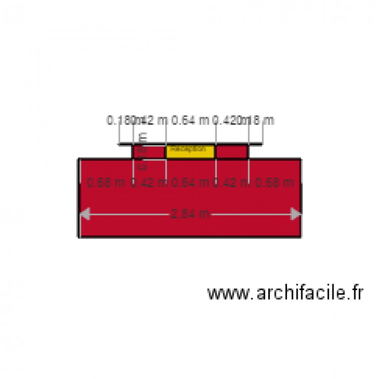 Reception desk outside. Plan de 0 pièce et 0 m2