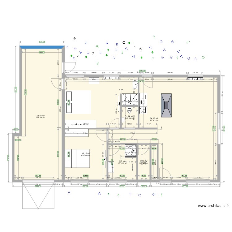 1 F1. Plan de 0 pièce et 0 m2
