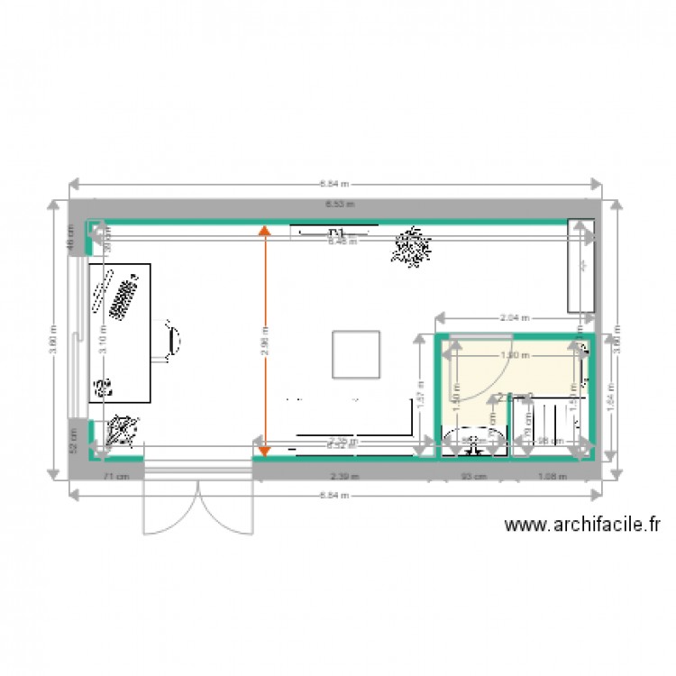 Labeille. Plan de 0 pièce et 0 m2