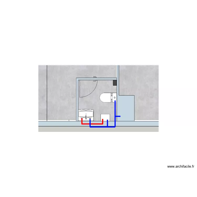 Plomberie Conciergerie. Plan de Plomberie Conciergerie. Plan de
