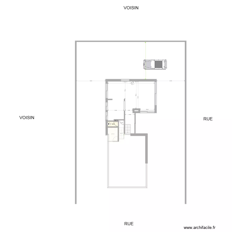 Maison Hermanville P1. Plan de 