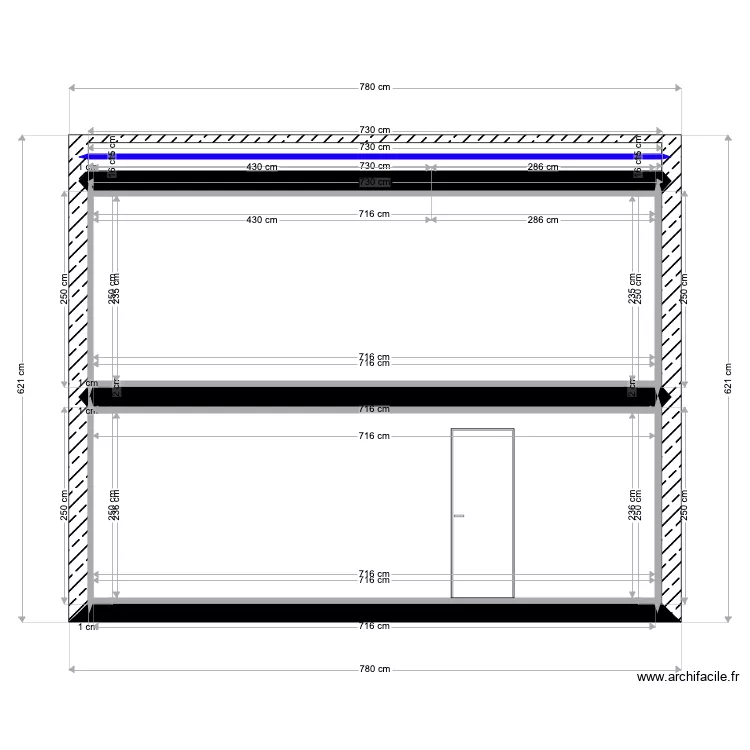 Coupe de construction Clara. Plan de Coupe de construction Clara. Plan de