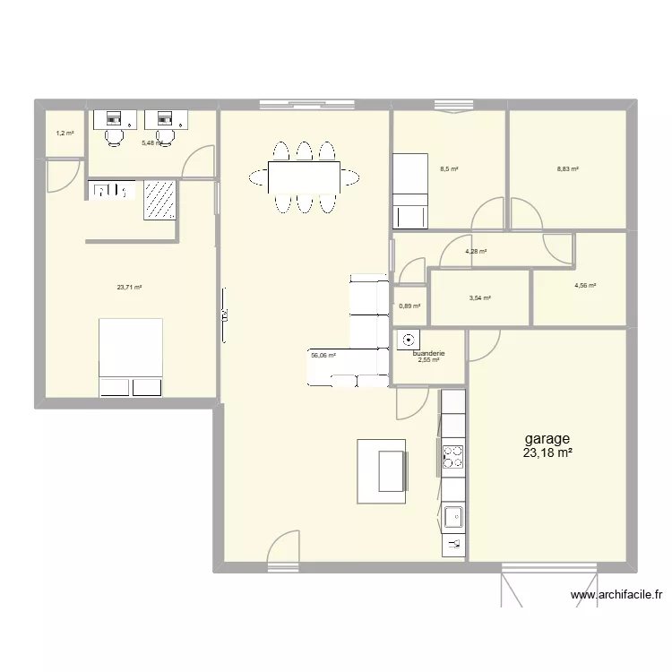 test maison plein pied. Plan de 12 et 143 m² test maison plein pied. Plan de 12 et 143 m²