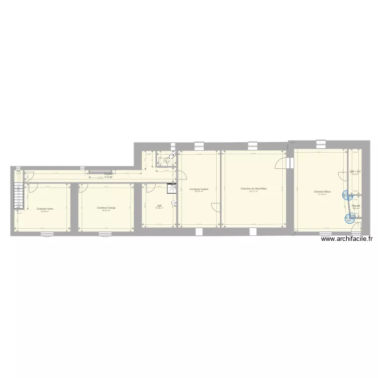 Rest Etage 1 exact m2 V2 . Plan de Rest Etage 1 exact m2 V2 . Plan de