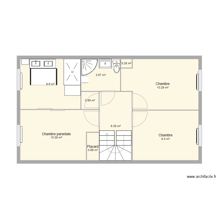 Etage. Plan de 0 pièce et 0 m2