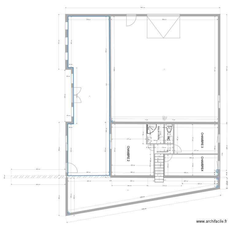 maison ammenagement étage bis La Chapelle Chaussée. Plan de 0 pièce et 0 m2