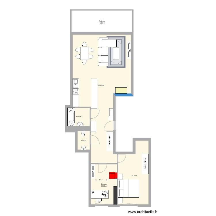 Appartement Fribourg 8A. Plan de 0 pièce et 0 m2