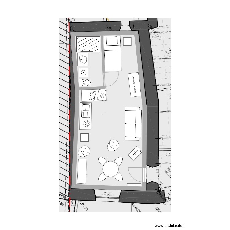 Studio - Scénario 6. Plan de 0 pièce et 0 m2