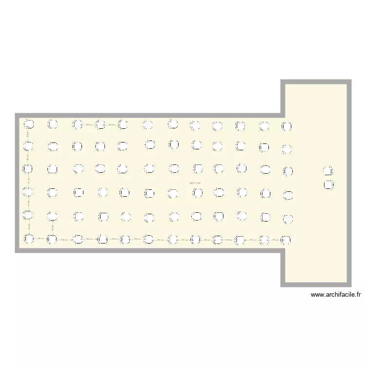 408 en th&eacute;&acirc;tre 72 personnes  1m&egrave;tre. Plan de 