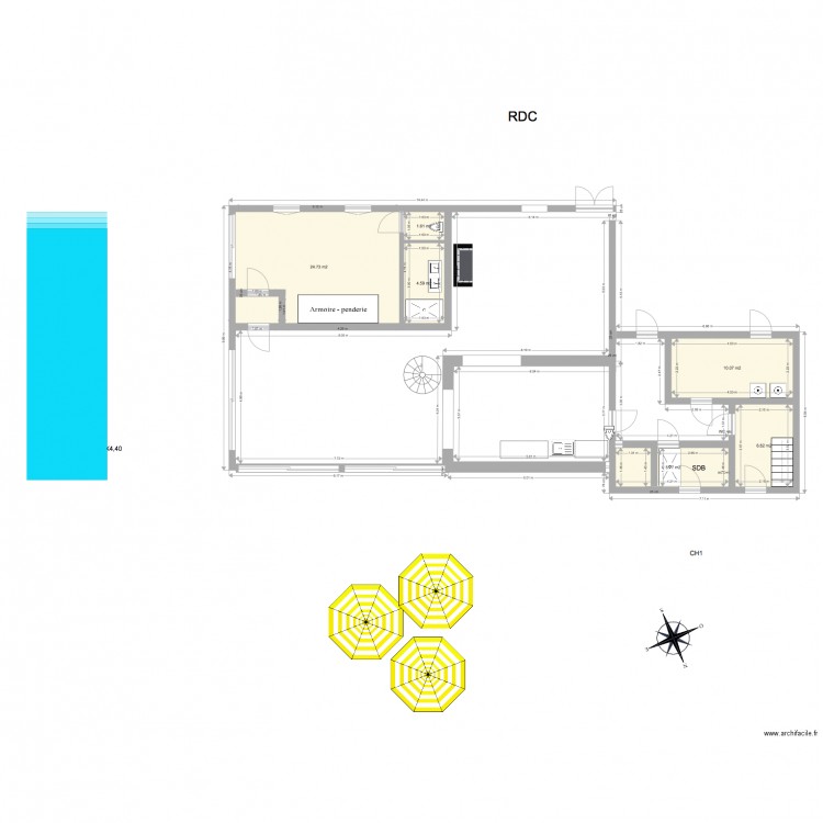 talmont RDC V2 et ext. Plan de 0 pièce et 0 m2