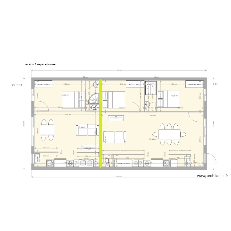 VASLES V1A. Plan de 0 pièce et 0 m2