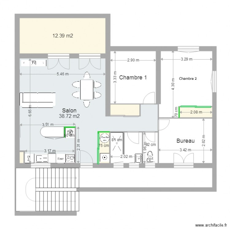 T4 SOULES. Plan de 0 pièce et 0 m2