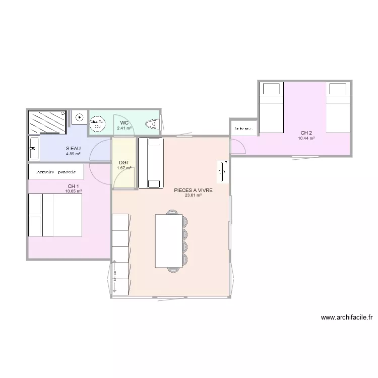 la chaumiere 5. Plan de 