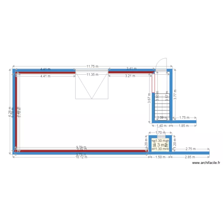 remise aniche re de chauss&eacute;e projet. Plan de 
