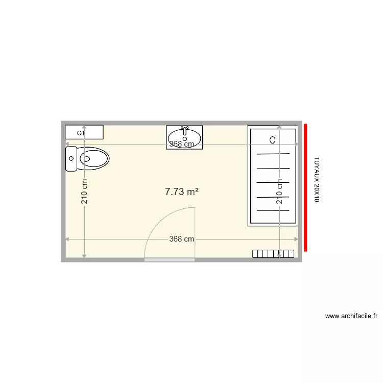 DRAIN EVELYNE . Plan de 