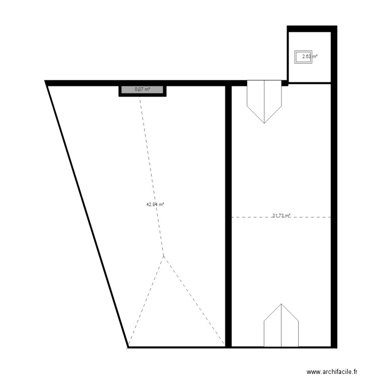 COMBLE. Plan de 0 pièce et 0 m2