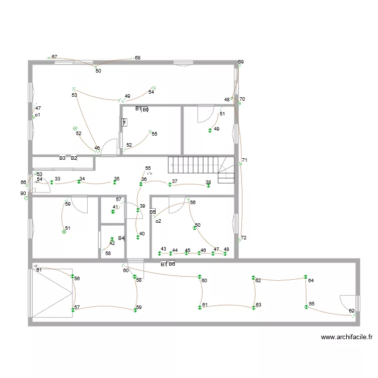 Eclairage RdC Marc . Plan de 