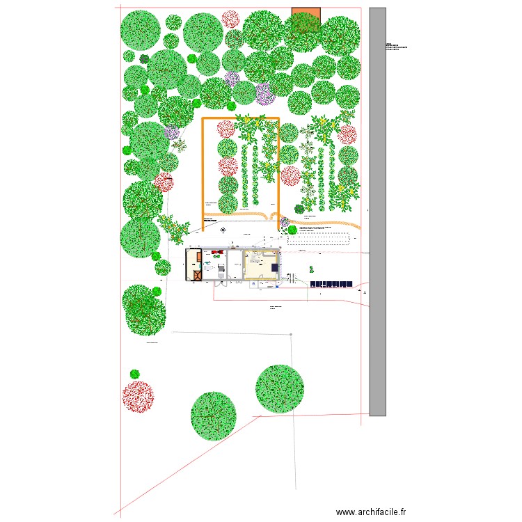 MAREILLES RC exterieur 2. Plan de 2 pièces et 81 m2