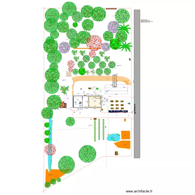 MAREILLES RC exterieur 2. Plan de 1  et 54 m²