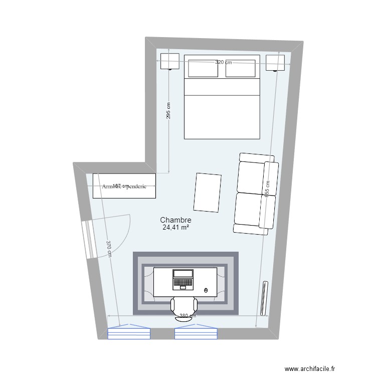 Chambre guillaume. Plan de 0 pièce et 0 m2