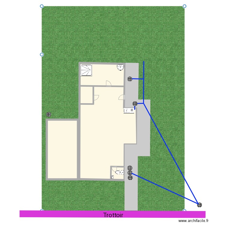N 26. Plan de 2 pièces et 180 m2