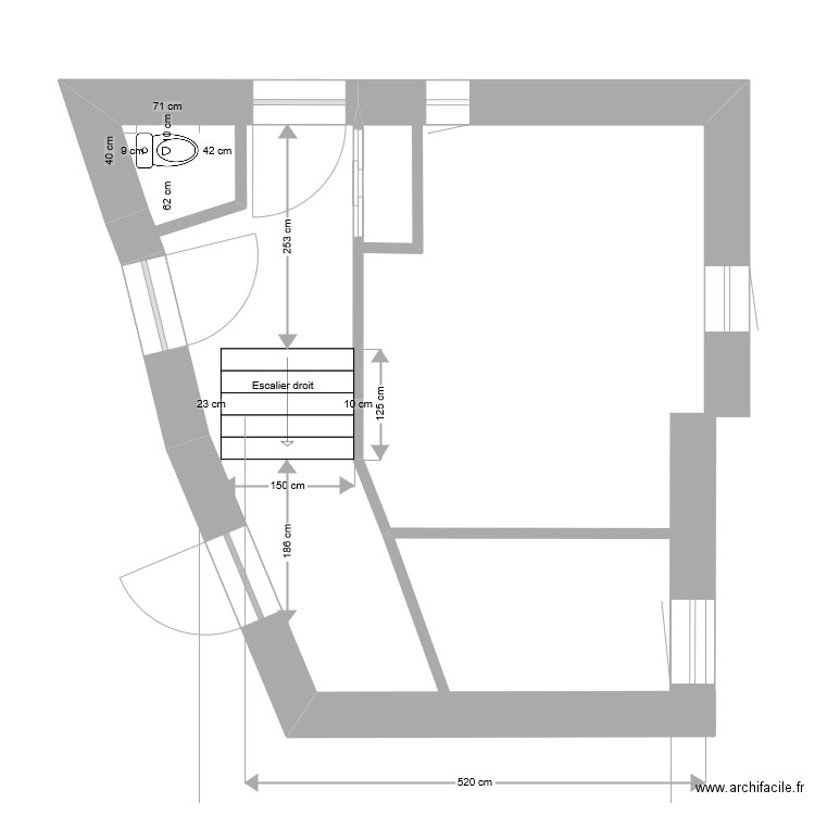 maison entrée parking. Plan de 0 pièce et 0 m2