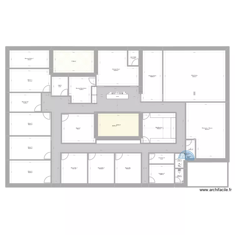 Dr Ducrocq. Plan de 26  et 557 m²