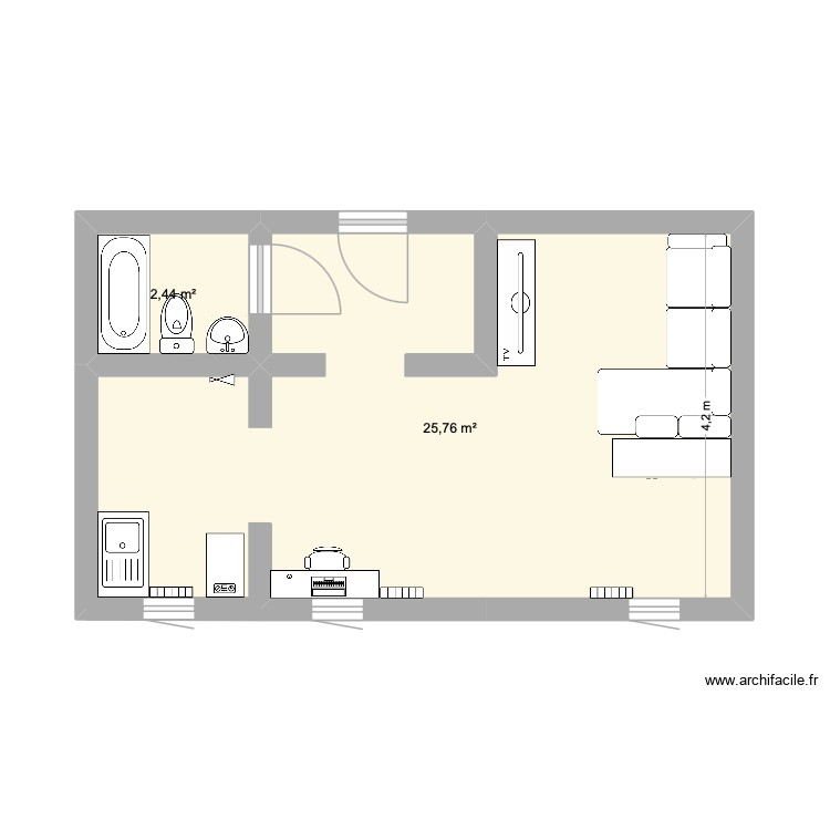 Chez Jordans. Plan de 0 pièce et 0 m2 Chez Jordans. Plan de 0 pièce et 0 m2