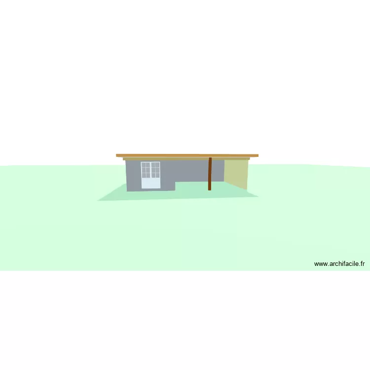 garrage. Plan de 1  et 19 m²