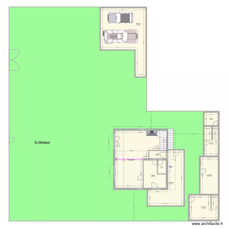 gif. Plan de 40 pièces et 2616 m²