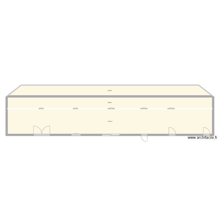 facade est actuelle. Plan de 3 pièces et 204 m2