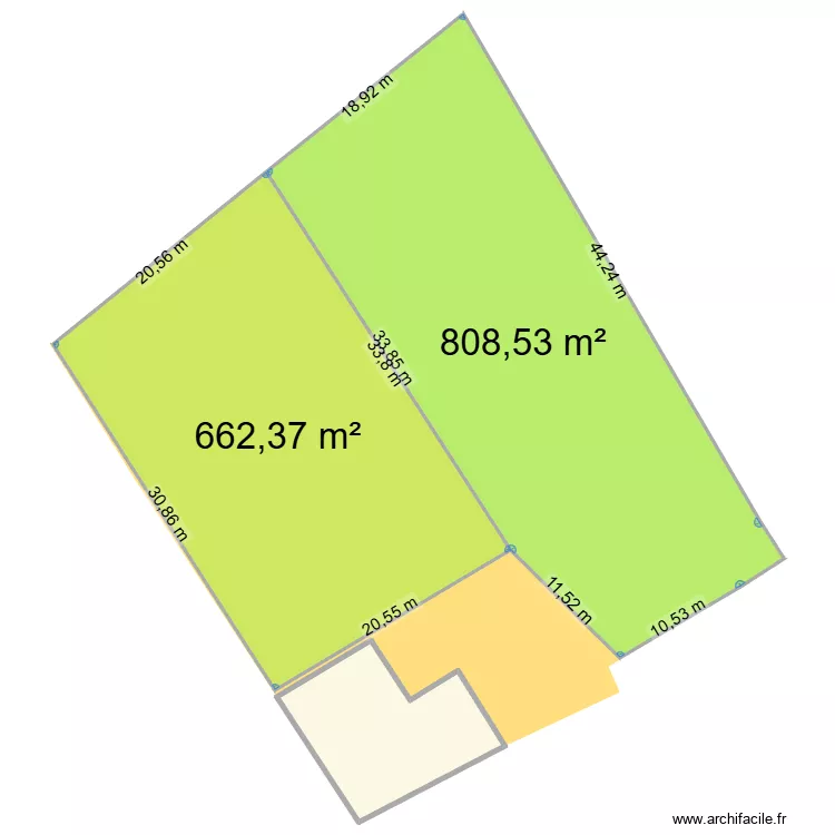 Terrains du château 🏰. Plan de 3 et 1588 m² Terrains du château 🏰. Plan de 3 et 1588 m²