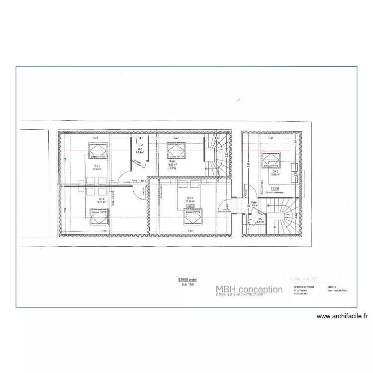 JOUDON ELIAN ETAGE. Plan de 