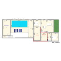 appart sous salle avec piscine