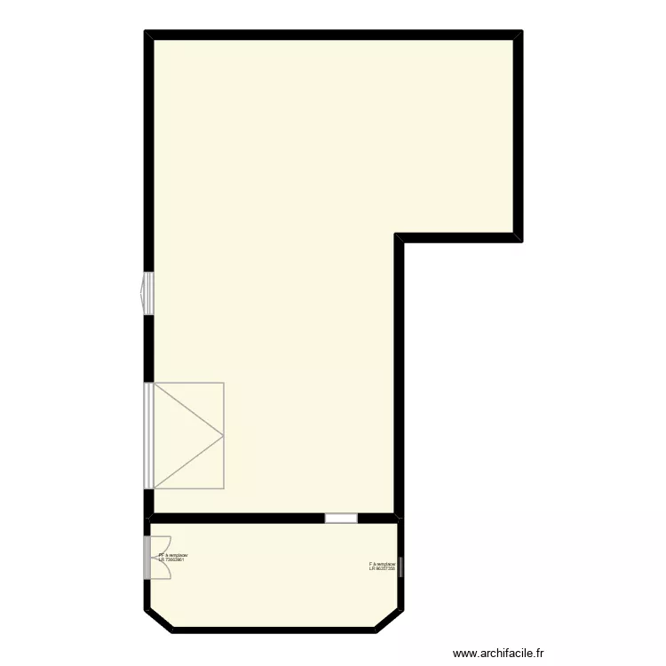 AD - Existant ss. Plan de 2 et 131 m² AD - Existant ss. Plan de 2 et 131 m²