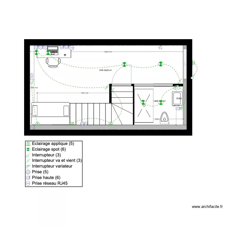 manon R-1. Plan de 