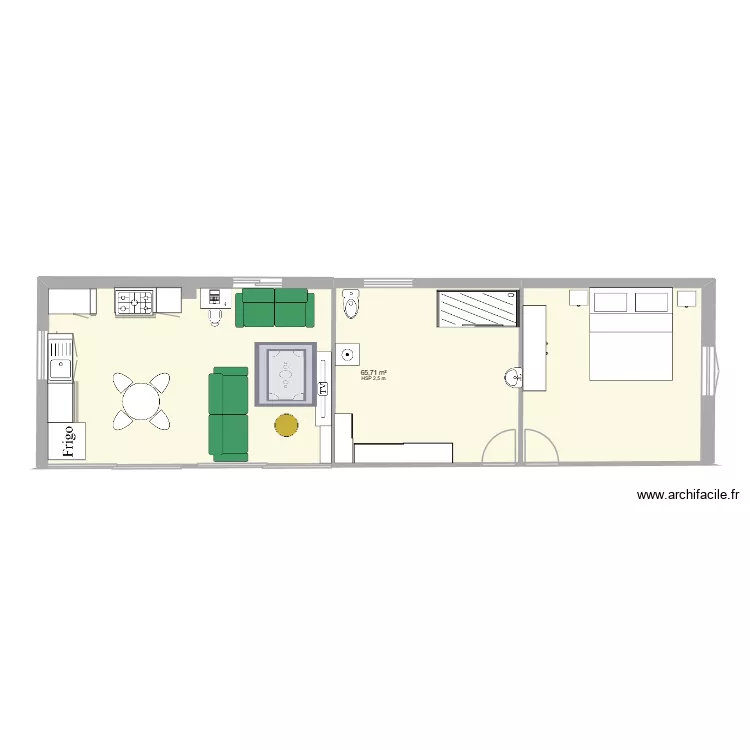PLAN STELLA. Plan de 1  et 66 m²