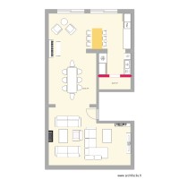 Plan future cuisine avec salons