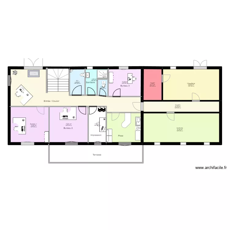 DECATOIRE ETAGE EXISTANT. Plan de DECATOIRE ETAGE EXISTANT. Plan de