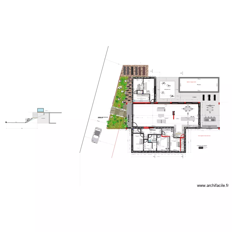 PROJET E ACCES RDC. Plan de 13 et 246 m² PROJET E ACCES RDC. Plan de 13 et 246 m²