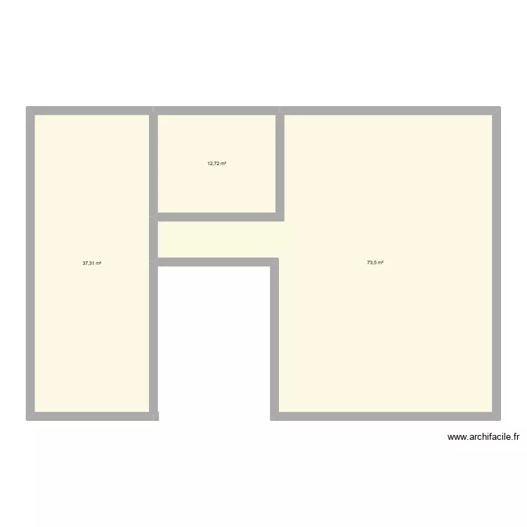 home etage. Plan de 3 Pièces et 124 m² home etage. Plan de 3 Pièces et 124 m²