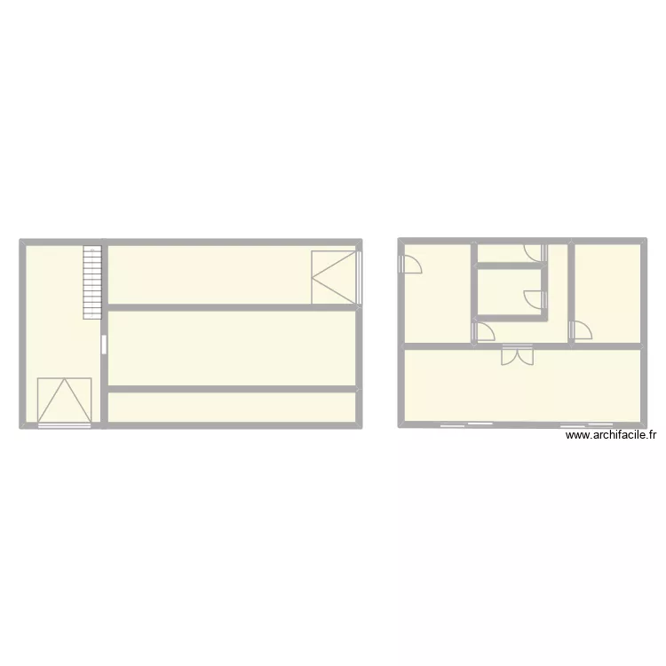 REZ DE CHAUSSÉE. Plan de 9 et 189 m² REZ DE CHAUSSÉE. Plan de 9 et 189 m²